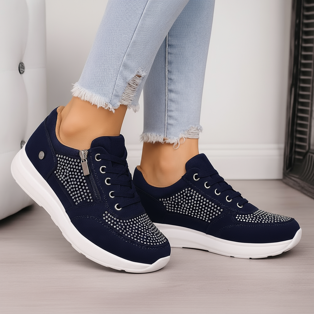 Women's orthopedic sneakers with a zipper and a shock-absorbing sole 3