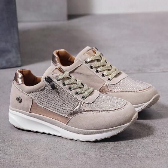 Women's orthopedic sneakers with a zipper and a shock-absorbing sole 7